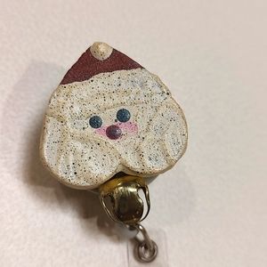 Santa bell badge reel